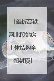 雄忻高铁河北段站房主体结构全部封顶